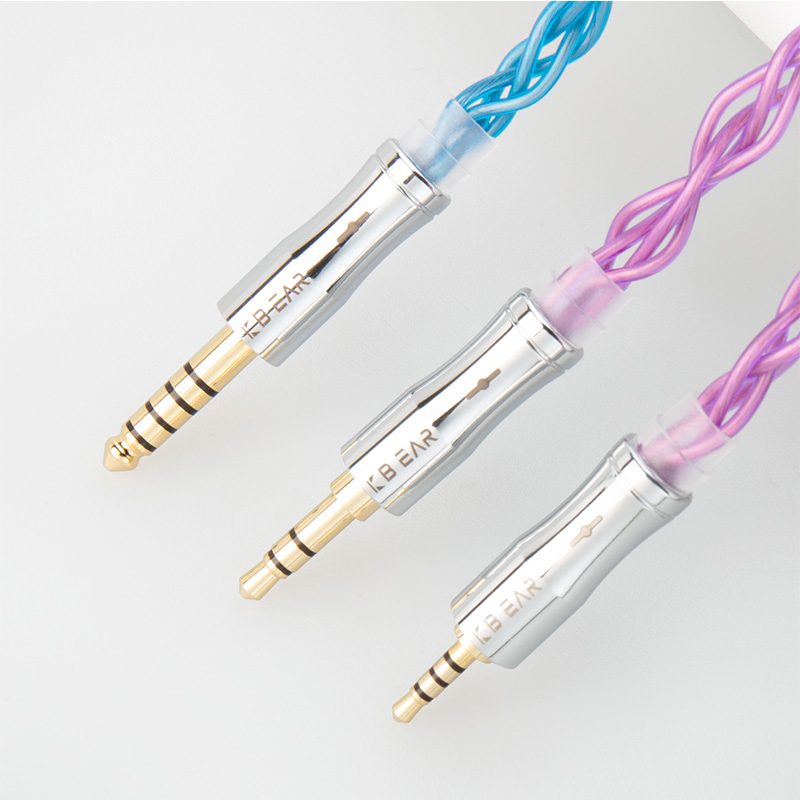 KBEAR Glory 4 Core 6N Single Crystal Copper Upgraded Earphone Cable 2PIN/QDC/MMCX/TFZ Earbuds Connector for KS1 KS2 LARK KZ IEMS