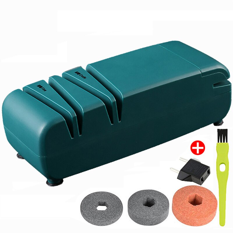 Multi-function Knife Sharpener 220V Electric Household Fast Sharpener Automatic Knife Grinder Kitchen Knife Grindstone Tools: 04