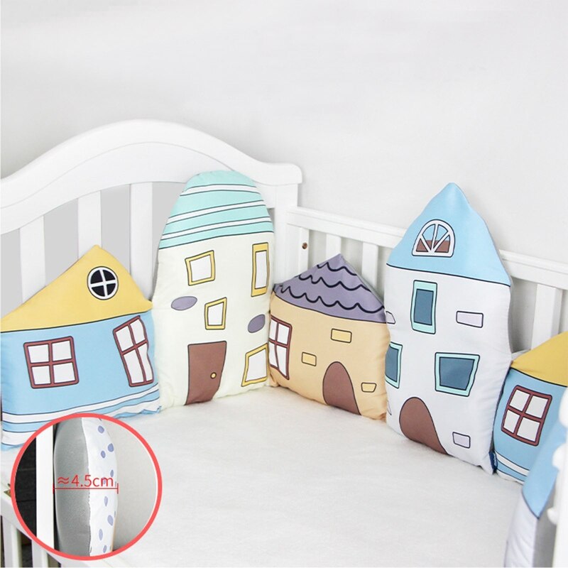Paraurti per bambini cuscino per cartoni animati paraurti per culla protezione per lettino paraurti Room Decor 85DE