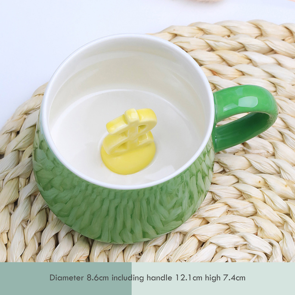 Taza de cerámica con forma de Animal en 3D para café, Panda, vaca, variedad de animales tridimensional, de cumpleaños: H