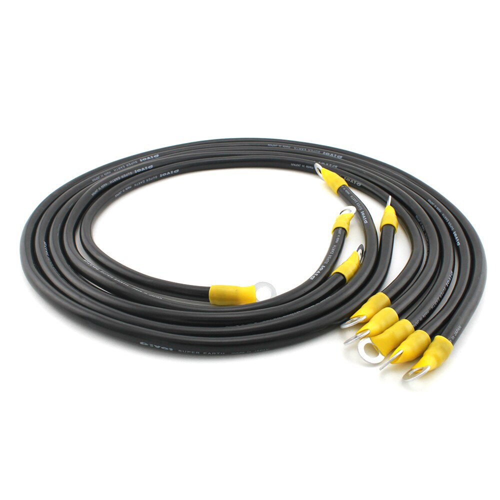 12V 24V Zwarte Auto Auto Batterij Grond Draad Elektrische Geleiding Stabiele Spanning Kabel