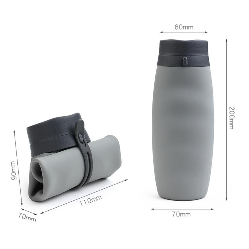 Bouteille d'eau de vélo Portable Silicone bouteille pliante sport boisson tasse réutilisable voyage bouteille d'eau vélo accessoire