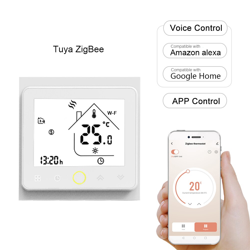 Tuya WiFi Smart Thermostat Programmable Temperature Controller for Water Floor Heating APP Voice Control Gateway Intelligent