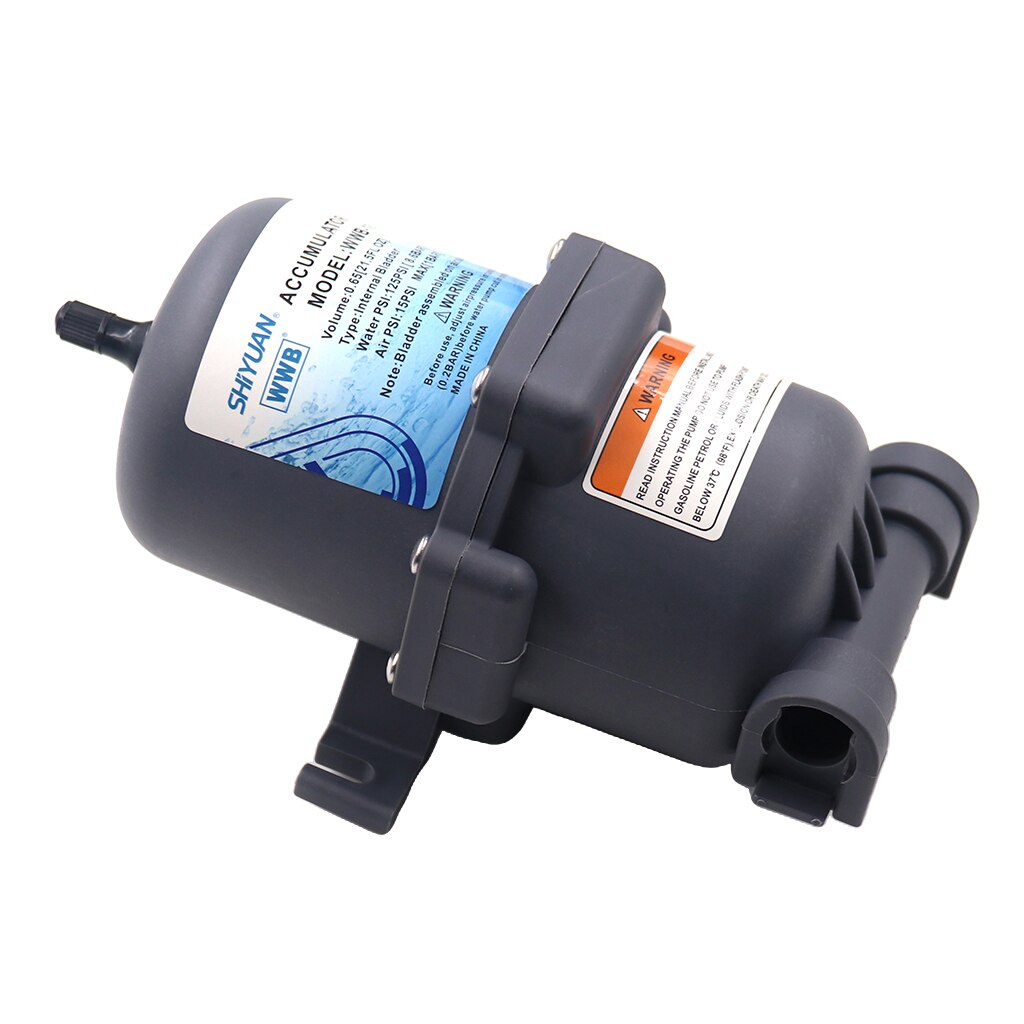 125 PSI Accumulator Tank 1/2" Male NPT - Water Storage Pressure Vessel/Pulsation Dampening Device for RV Camper Caravan