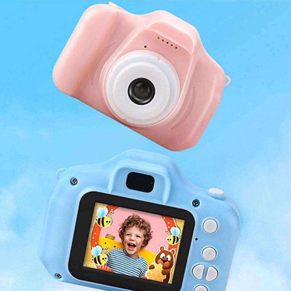 Mini appareil photo numérique haute définition pour enfants, Style Cartoon, petit SLR, carte mémoire 8G