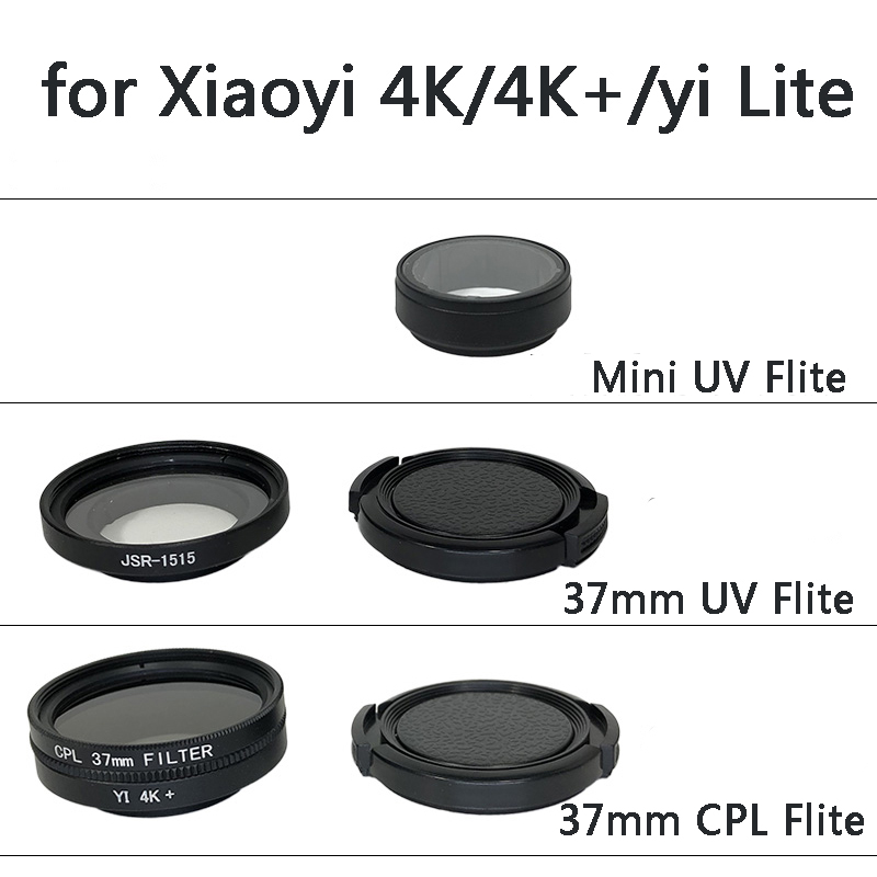 Protection de filtre CPL/UV couvercle d'objectif Mini pour Xiaomi Yi 2 4 K 4 K Plus accessoires de caméra d'action Sport Lite Xiaoyi