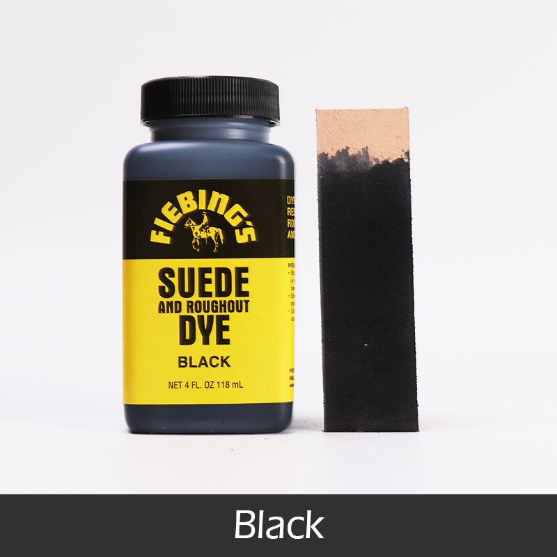 Peinture pour daim, teinture de fourrure et de cuir, colorant pour chaussures, DIY bricolage, 118ml, 19 couleurs disponibles: Black-118ml