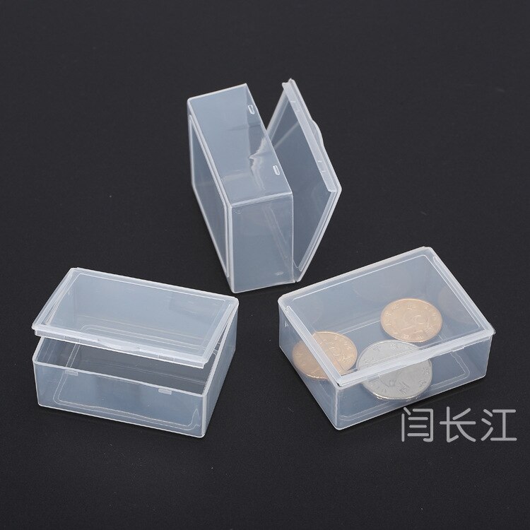 456 Rectangular, Plastic Boxes, Small Transparent Parts Box Pp Box With A Cover Mini