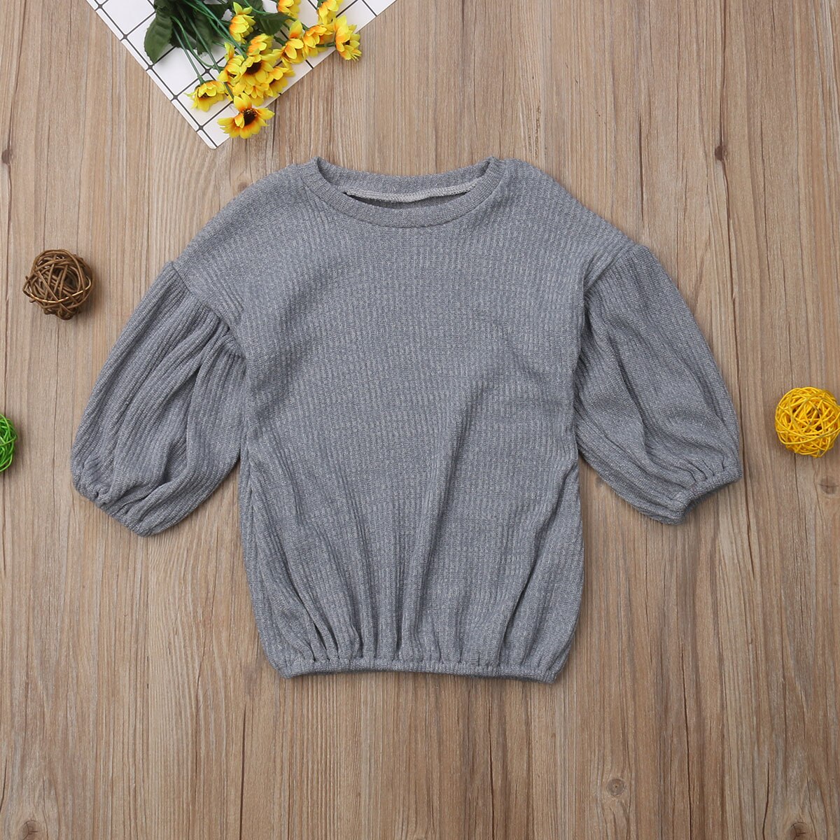 vino rojo niños bebé Niñas Ropa suéter Casual linterna manga larga suéteres sudaderas ropa para bebé 1-6T