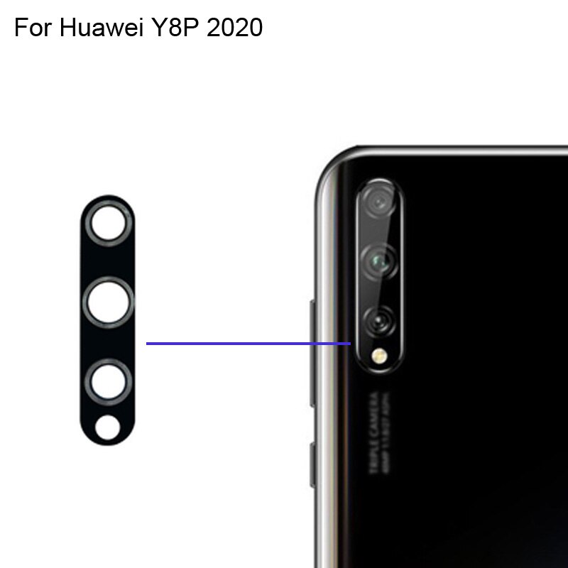 Für Huawei Y8P Zurück Hinten Kamera Glas Objektiv Prüfung gute Für Huawei Y 8P Ersatz teile