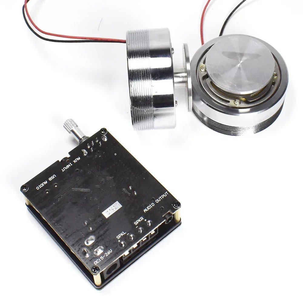 Altavoz de Audio estéreo portátil con vibración, 2x25W, con amplificador Clase D de 50W, Bluetooth 5,0, sistema HIFI DIY para cine en casa