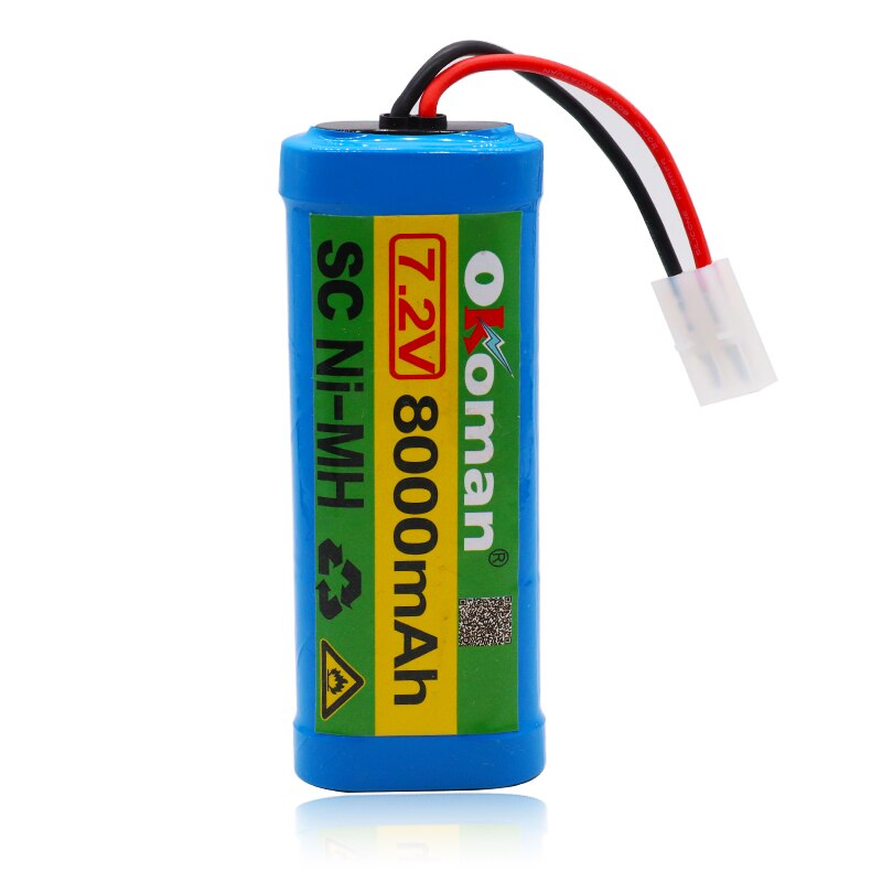 large-capacity NiMH battery pack 8000mah 7.2v is suitable for RC truck off-road ship tank Baterias grey super power