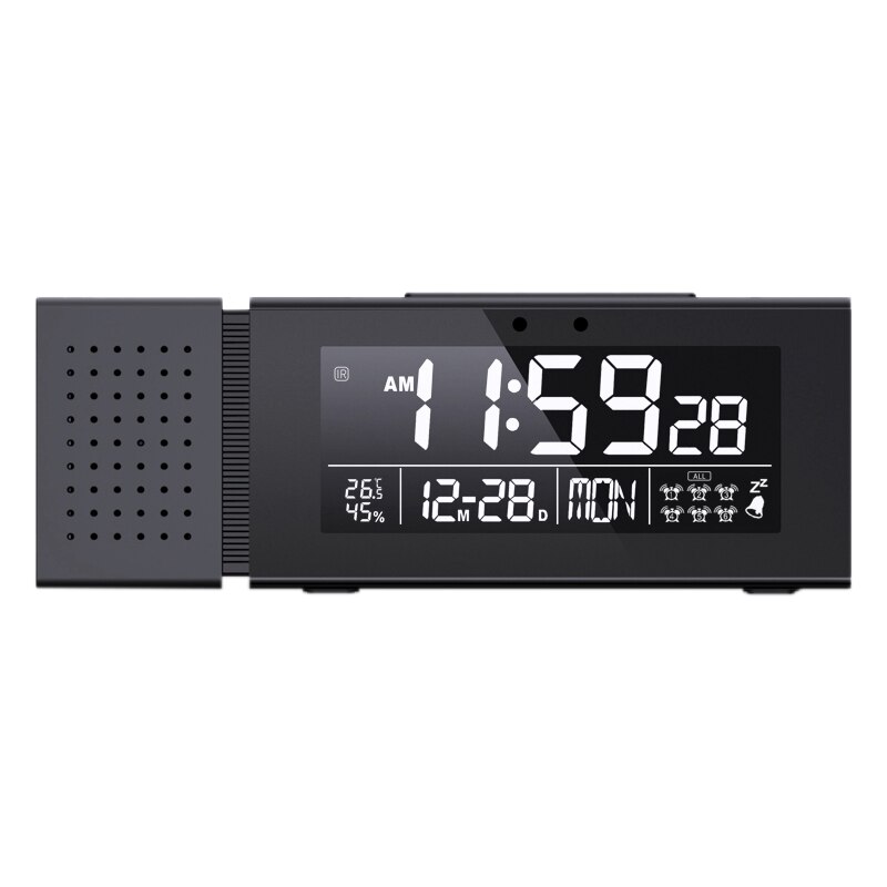Multifunctional Alarm Clock Sound and Light Alarm Digital Clock Household Night Light IR Human Body Induction Function: Default Title