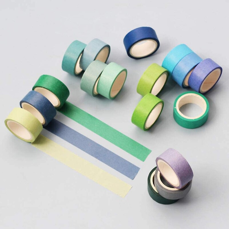 60 Rolls 15Mm Breed Washi Masking Tape Set, Kleurrijke Regenboog Tape Voor Diy Ambachten, Tijdschriften, planners, Scrapbooking, Wikkelen