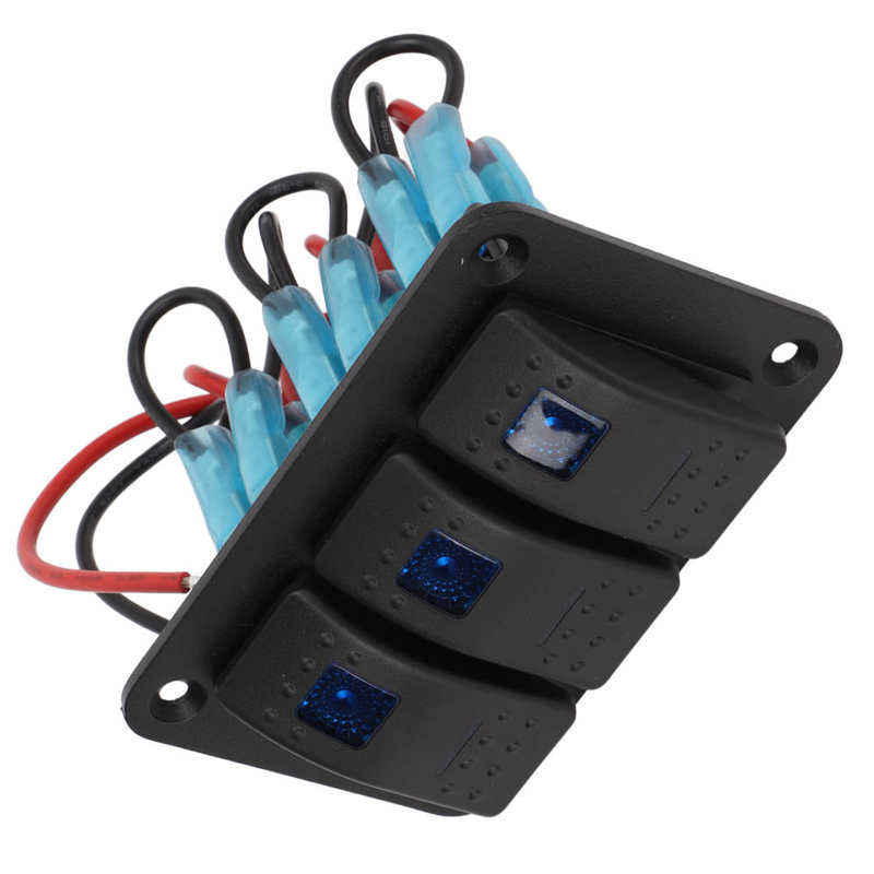 ON Off Toggle Switch IP65 Waterproof 3 Gang Rocker... – Grandado
