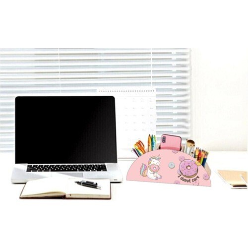 Notpa Hout Eenhoorn Desktop Pen Houder Pen Case Organizer Voor Kinderen Regenboog Hout