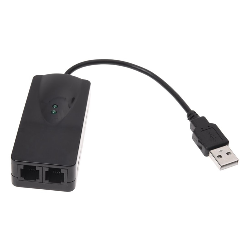 Módem V.90/92 para Win7 32 64 bits XP 2 puertos USB 56 K