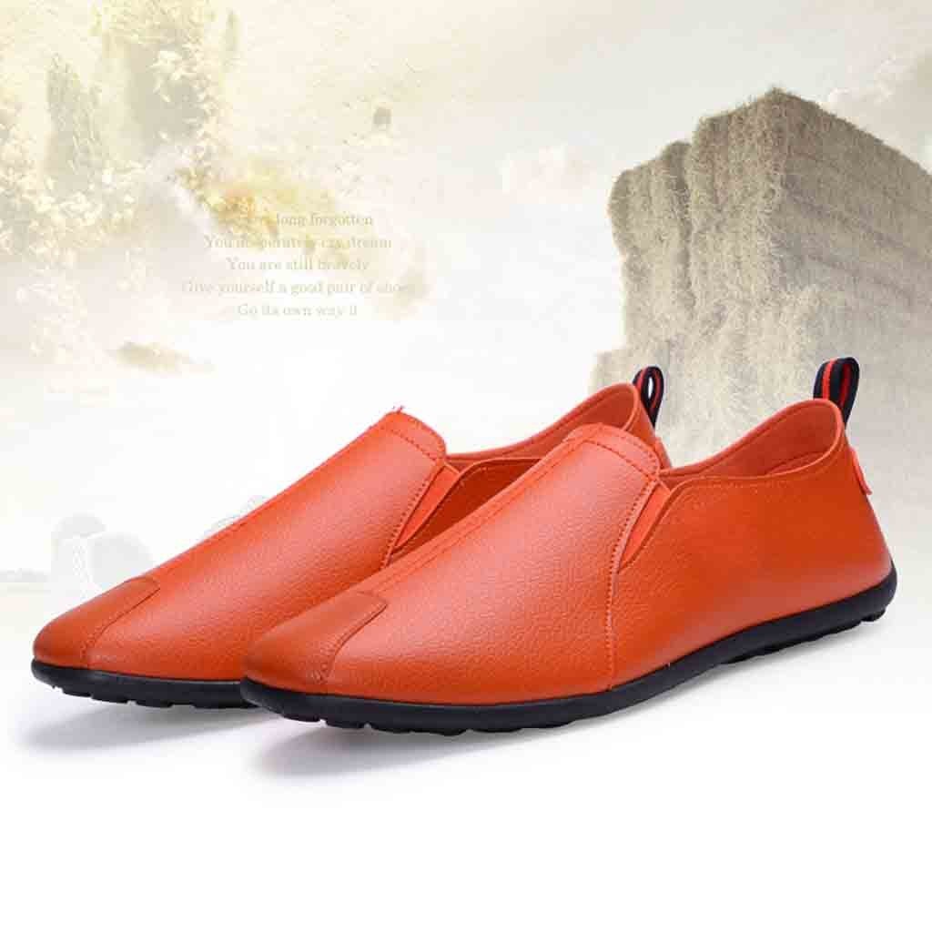 causal men shoes Leather Casual Slip-On Breathable Driving Boat Shoes Dress Shoes sapato social masculino #y2