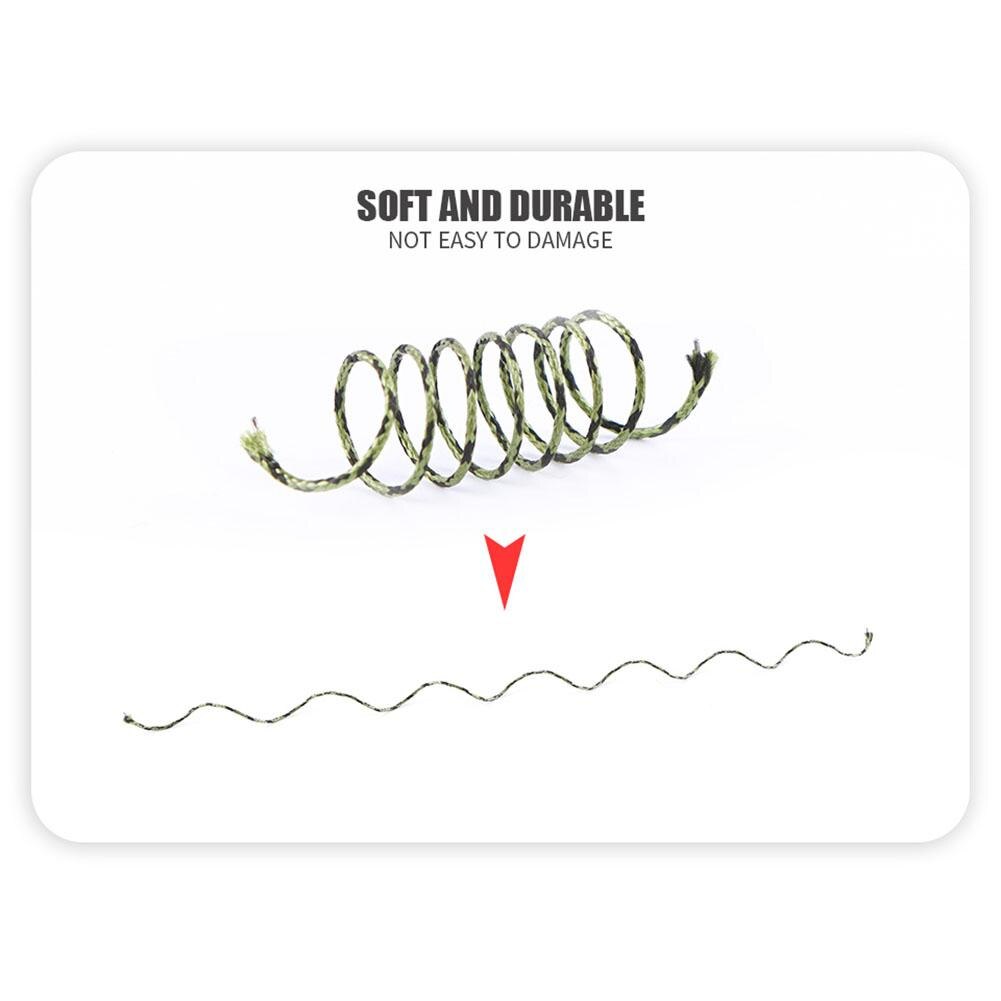 Angryfish Lead Core Carp Fishing Line 10 Meters for Carp Rig Making Sinking Braided Line