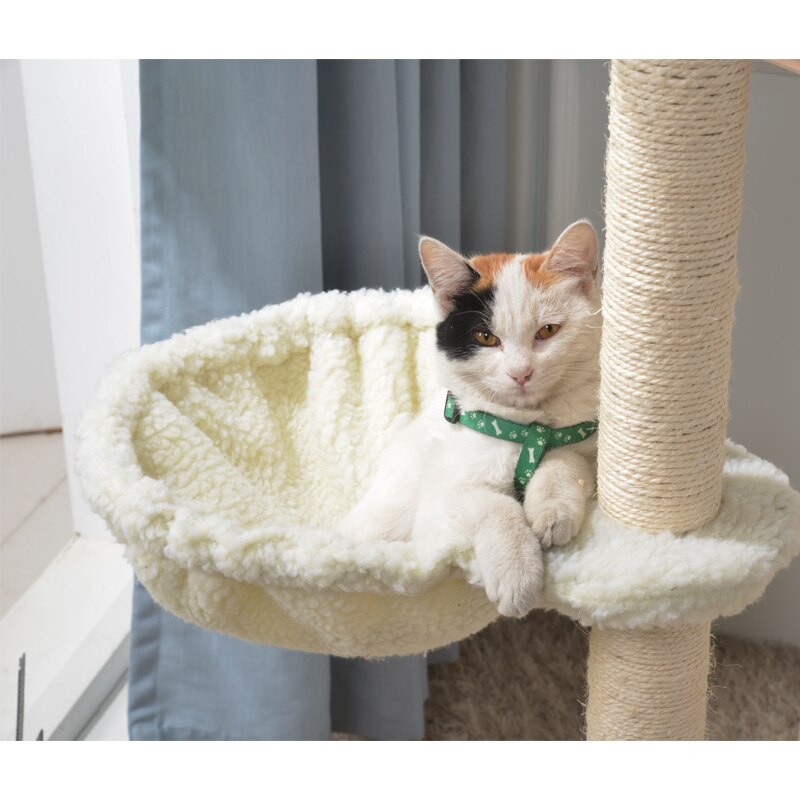 [Mpk loja] ninho de árvore de gato, cama de gato, cama de basquete de árvore de gato, rede de gato, 4 cores disponíveis