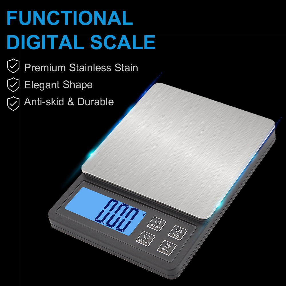 Digital Kitchen Scale Tare High Accuracy Scale for Spices Herbs Tea Leaf Jewelry Kitchen Weight 0.01 gram Food Scale