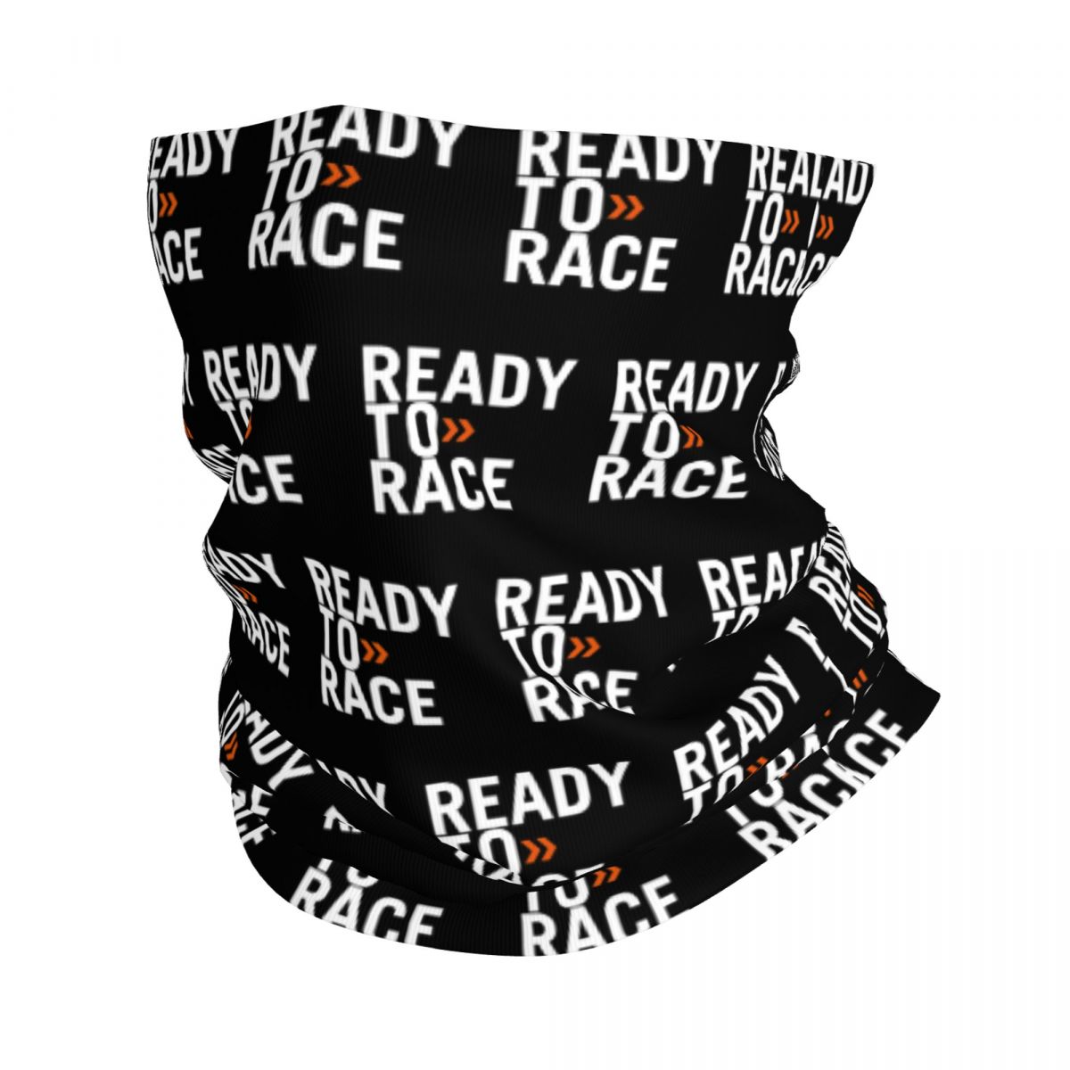 Aangepaste Ready To Race Oostenrijkse motorfiets nekbeschermer dames heren winddichte winterbandana sjaal voor fietsen: GRIJS
