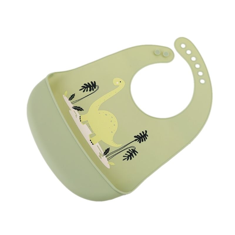 Bande dessinée réglable en bas âge bébé alimentation salive serviette enfants enfants imperméable Silicone bavoirs roter tissu 23GD
