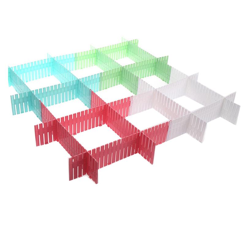 12PCS Adjustable Drawer Divider Free Combination Drawer Clapboard Items Classfication Deviders Wardrobe Closet Separator