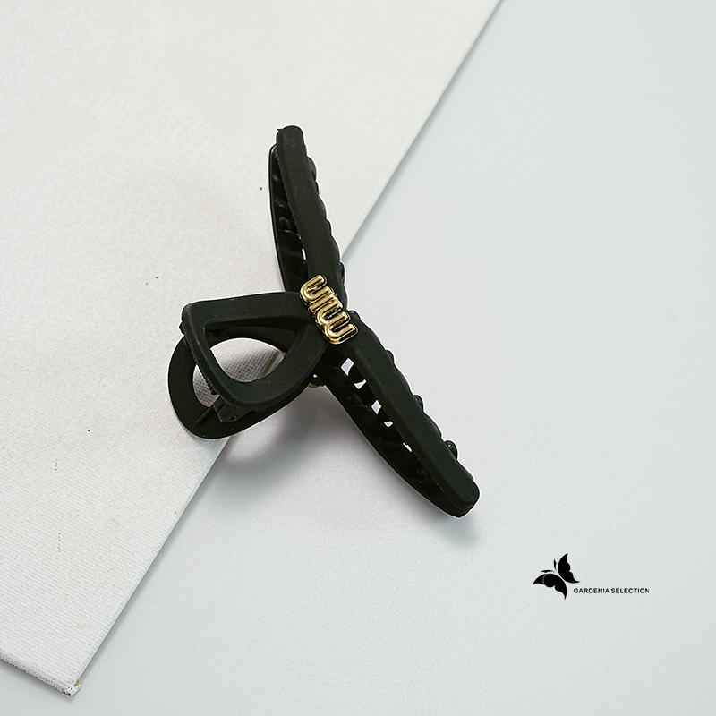 Clip de agarre negro mate en la parte posterior de la cabeza del estudiante, clip de tiburón grande estilo universitario, accesorio para el cabello de alto valor: Rojo