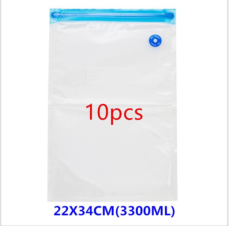 USB Portable Food Vacuum Compression Bag Vacuum Machine Electric Pumping 5 Bags Reusable Ziplock Bag Eco Friendly: 22x34cm