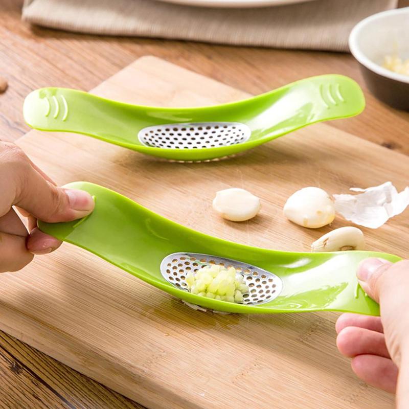 Rvs Arc Rocker Rocking Knoflookpers Crusher Mincer Chopper Keuken Gereedschap Flesopener Blikopener