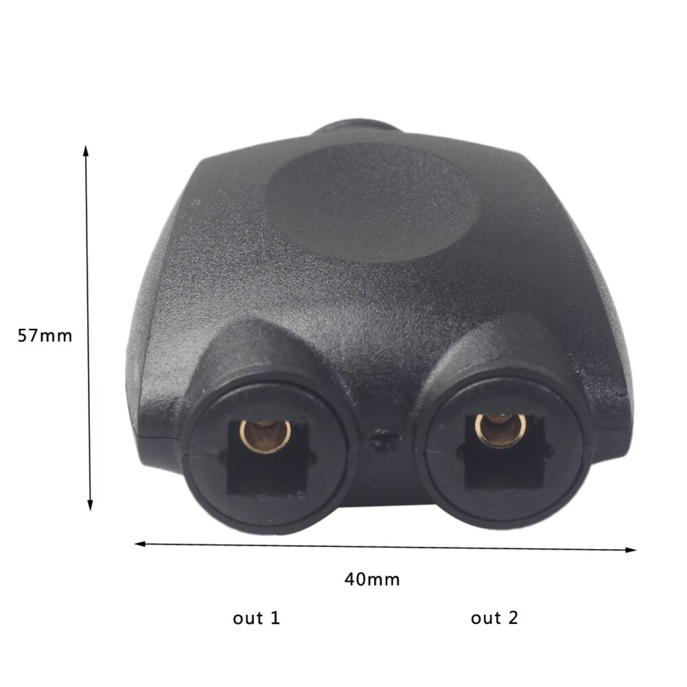 Digitale Spdif Optische Audio Splitter 2 Manier Toslink Splitter Adapter 1 Ingang 2 Uitgang Spdif Optische Kabel Splitter Hub Voor cd Dvd