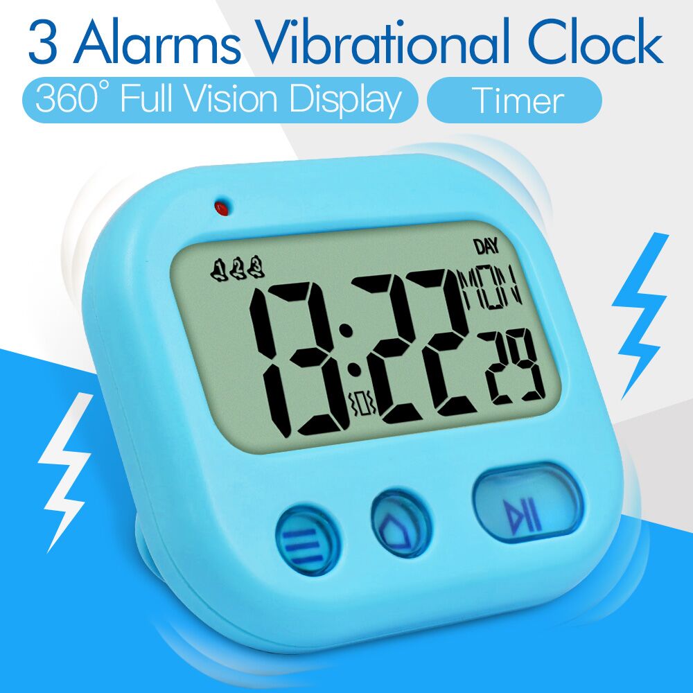 TXL student countdown, stopwatch, vibrate or ringing, mini travel clock, pocket clock, alarm clock, small clock