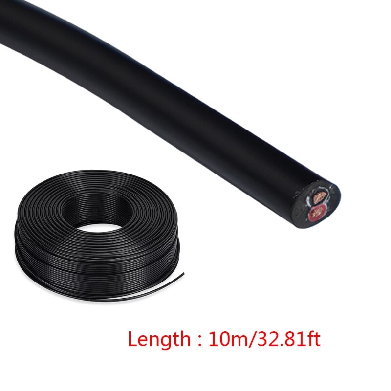 2 Pin Sheathed 18AWG/20AWG/22AWG DC Power Cord Electric White Red Extension Wire LED Power Cable Multipurpose Equipment