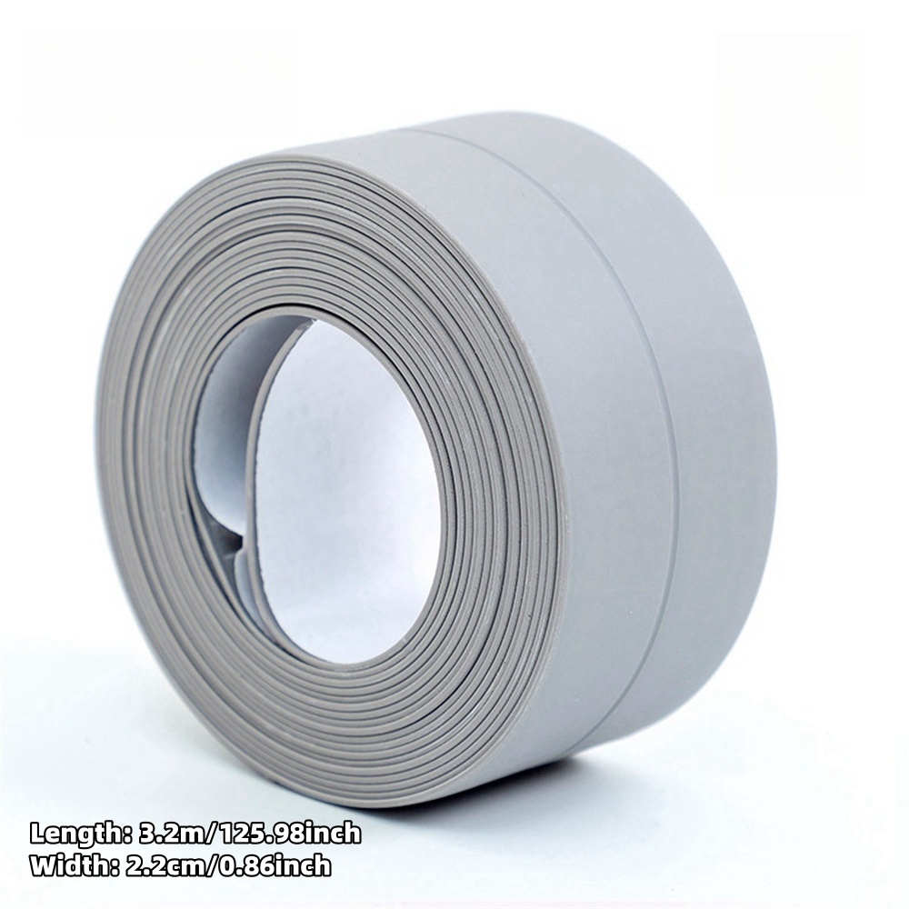 Waterproof Self Adhesive PVC Sealant Tape for Bathtub Toilet Sink Countertop Shower Tile Bathroom Kitchen Leak Proof Durable Cau: Gold