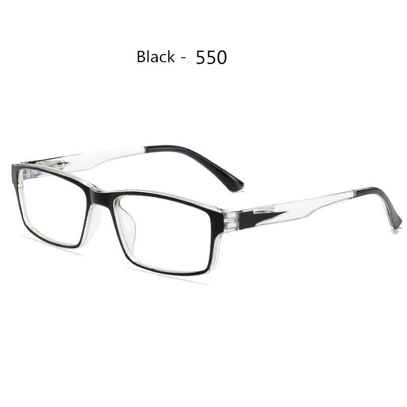Afgewerkt Bijziendheid Bril Mannen Vrouwen Bijziend Brillen Student Kortzichtig Goggles Dioptrie-1.0 -1.5 -2.0 -3.0-6: black-550