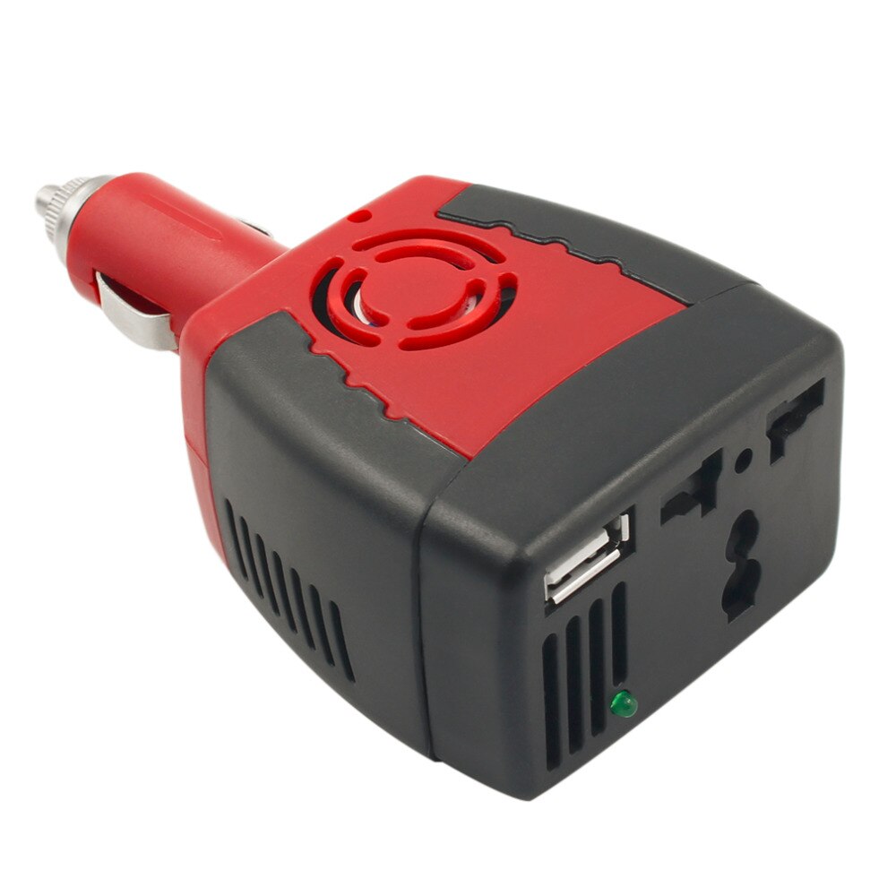1pcs sigarettenaansteker Voeding 150W 12V DC naar 220V AC Power Inverter Car Adapter met USB Charger Port ~