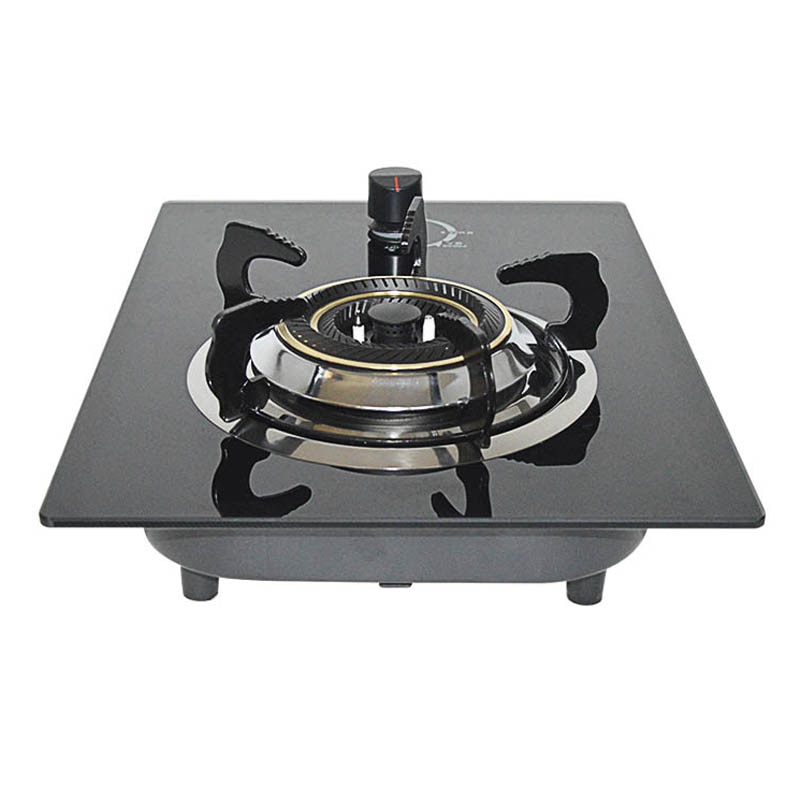 Natural gas stove, liquefied gas stove, household tempered glass, embedded pulse ignition, copper fire cover, single stove