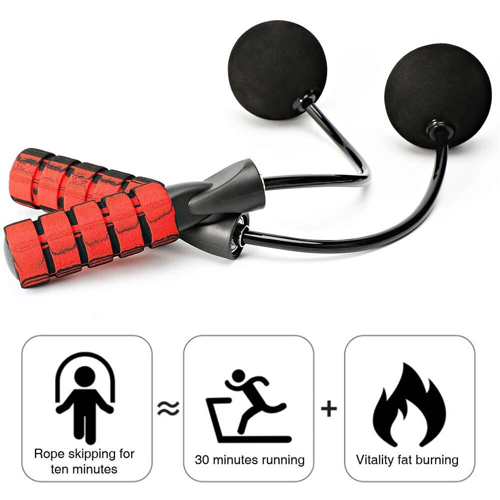 Unisex speed rope verzwaard touwloos springtouw voor double unders oefening bokstraining fitness draadloos springtouw indoor gym