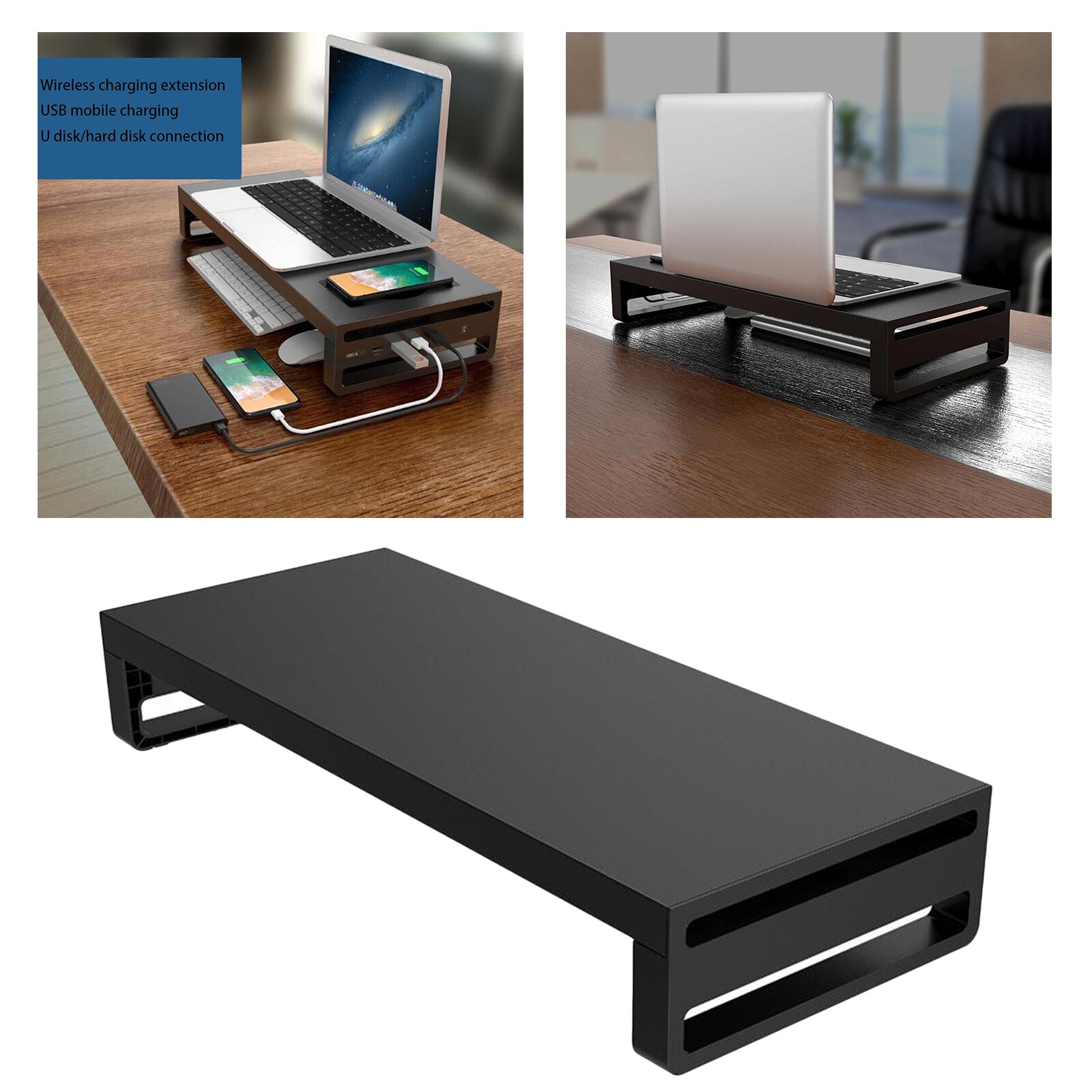 Aluminum PC Laptop Monitor Stand Riser Support, for Computer,Notebook, Save Space