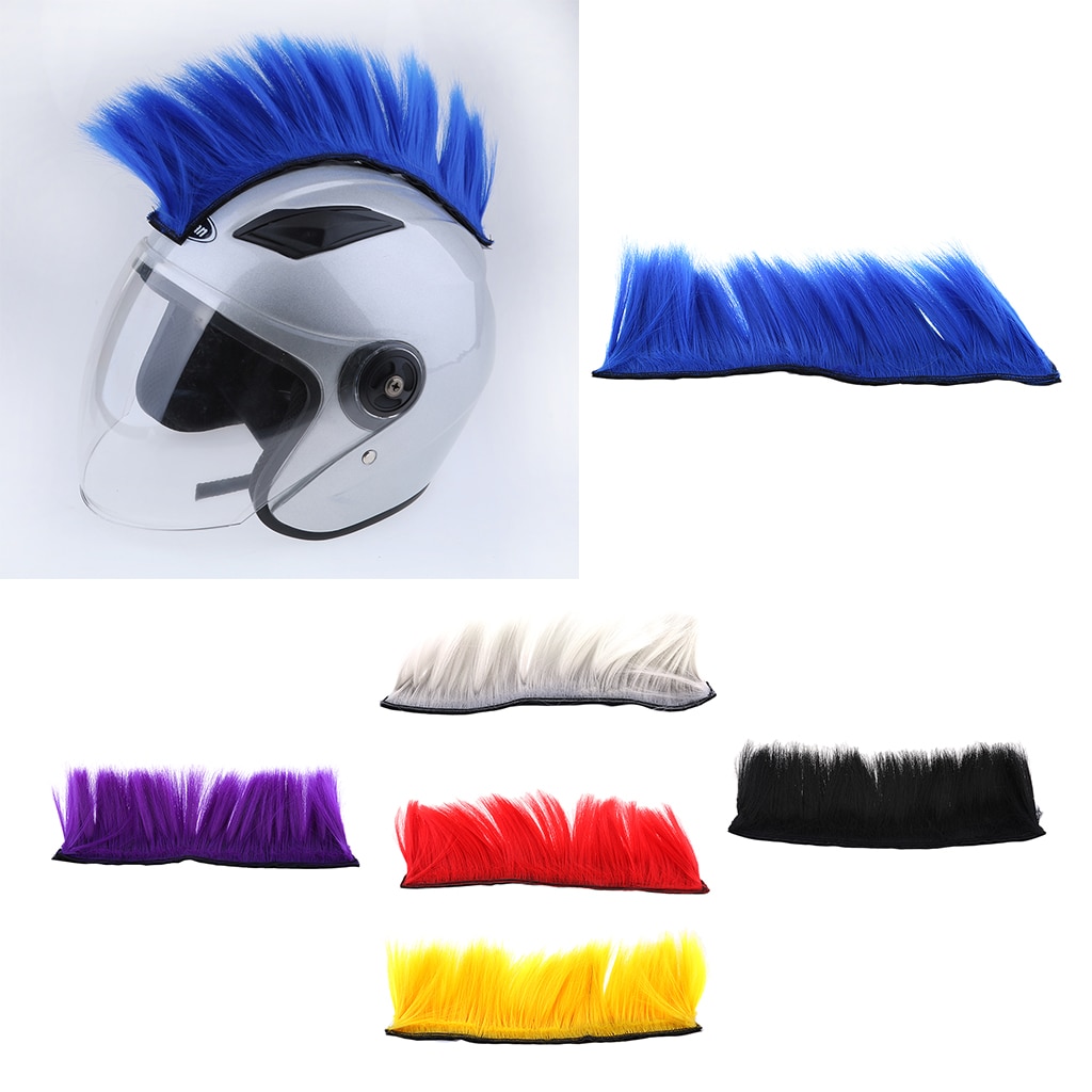 Motorrad Skinhead Perücke Punk Helm Mohawk Perücke Kostümich Haarteil Skinhead Perücke für Cosplay