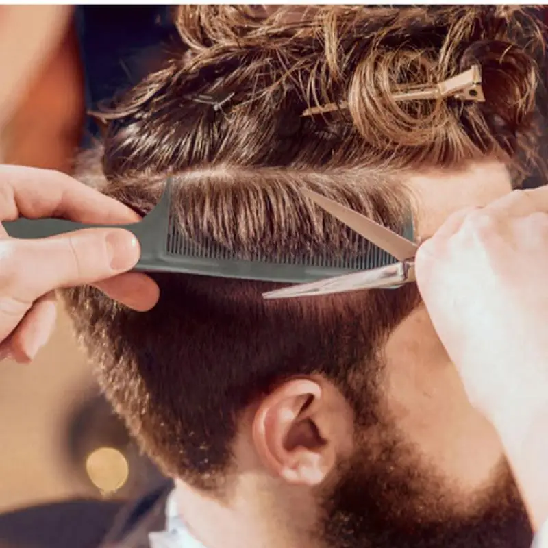 Afeitadora curvada , cortadora de pelo, peine de corte de peluquero, cepillo Antiestático de corte de pelo de peluquería