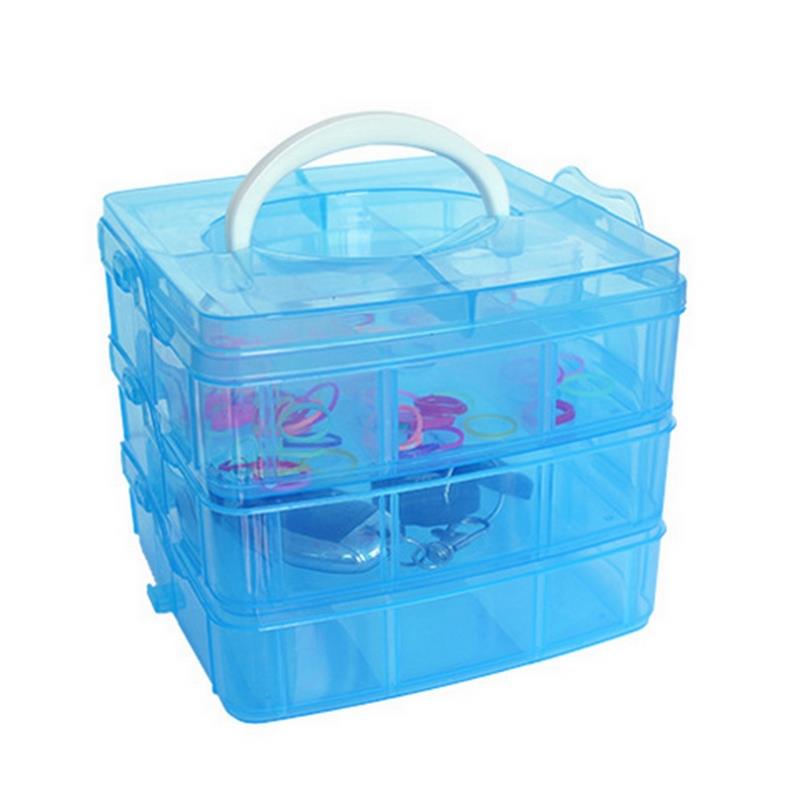 Make-up organizer lades plastic cosmetica opbergdoos sieradencontainer make-up koffer make-up kwasten houder organizers