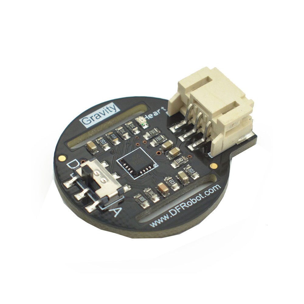 Compatible with arduino heart rate sensor, heartbeat detection, health detection, with Gravity 3-Pin interface
