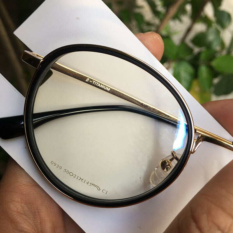 Round spectacles eyeglasses frames Japan for myopia/reading