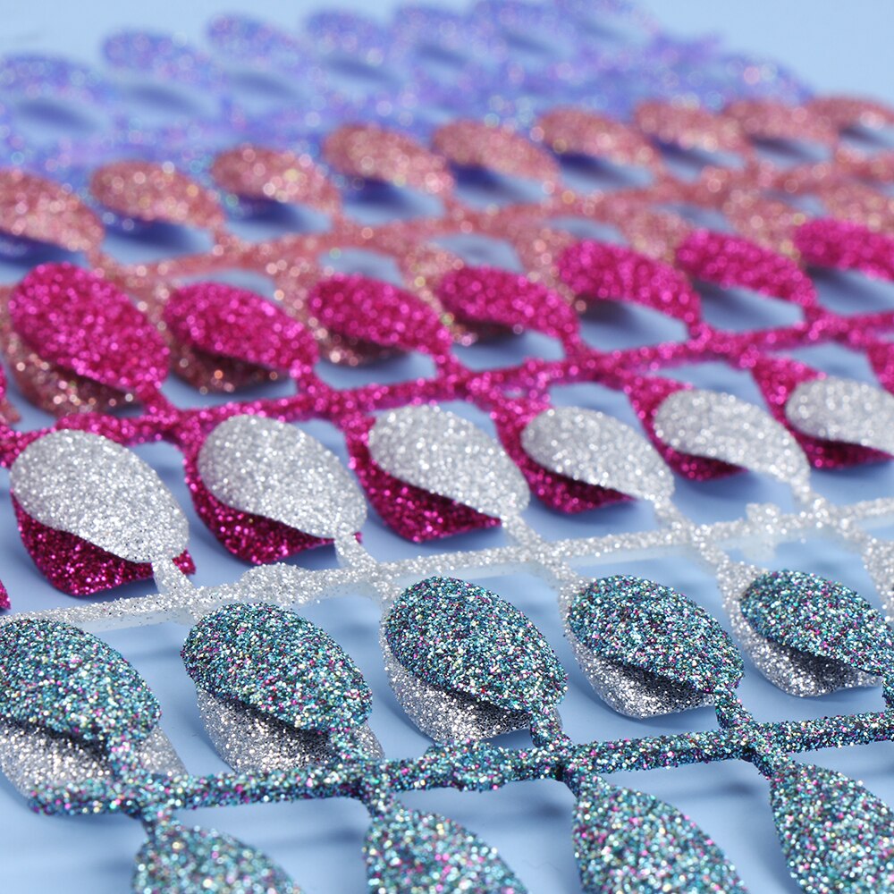 Faux ongles ballerine détachables, accessoire de manucure, 24 pièces, à paillettes de couleur bonbon, à porter, couverture complète