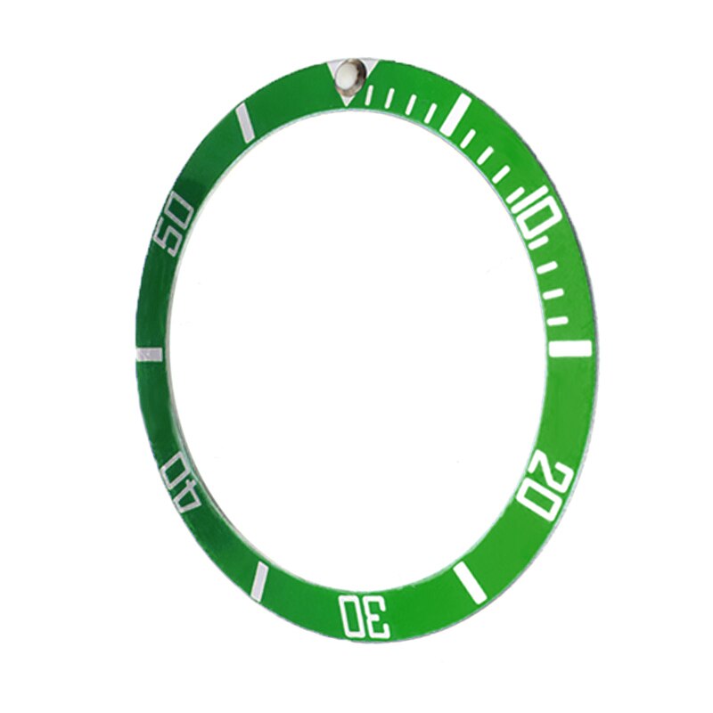 Bisel de plástico para reloj, 4 colores, 38mm de escala, anillo de inserción exterior, Kit de herramientas de reparación de reloj de pulsera, bisel de joyería, caja de relojes