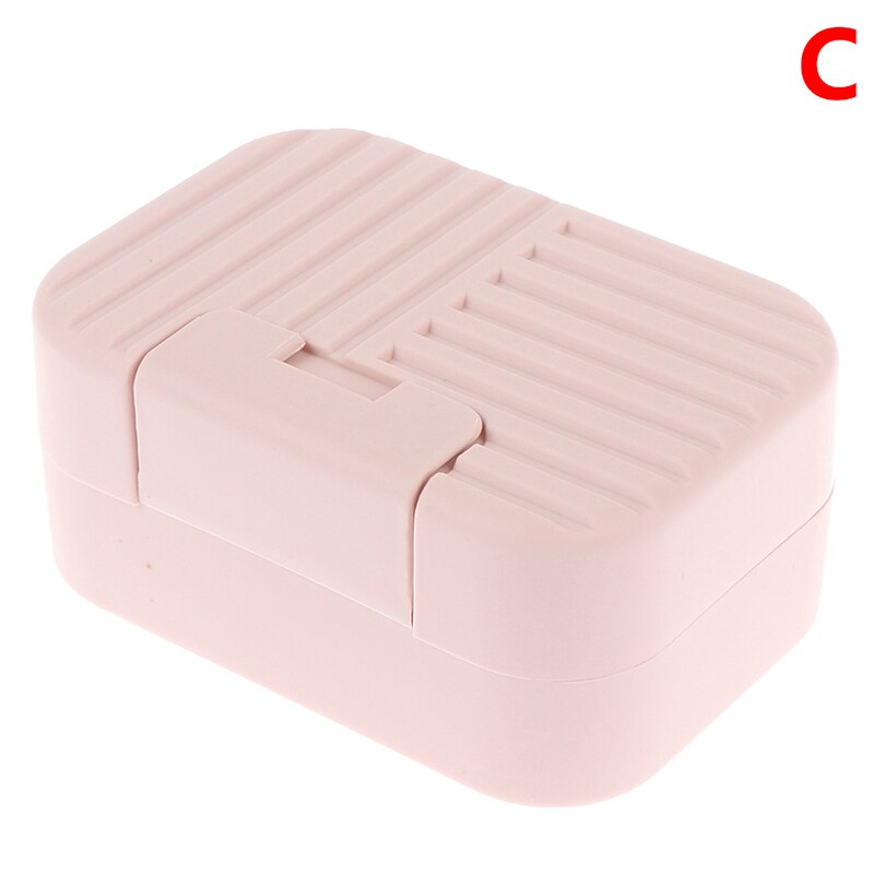 1pcs Outdoor Travel Soap Box Home Bathroom Accessories 2styles Waterproof Portable Soap Dish Bathroom Soap Holder: C