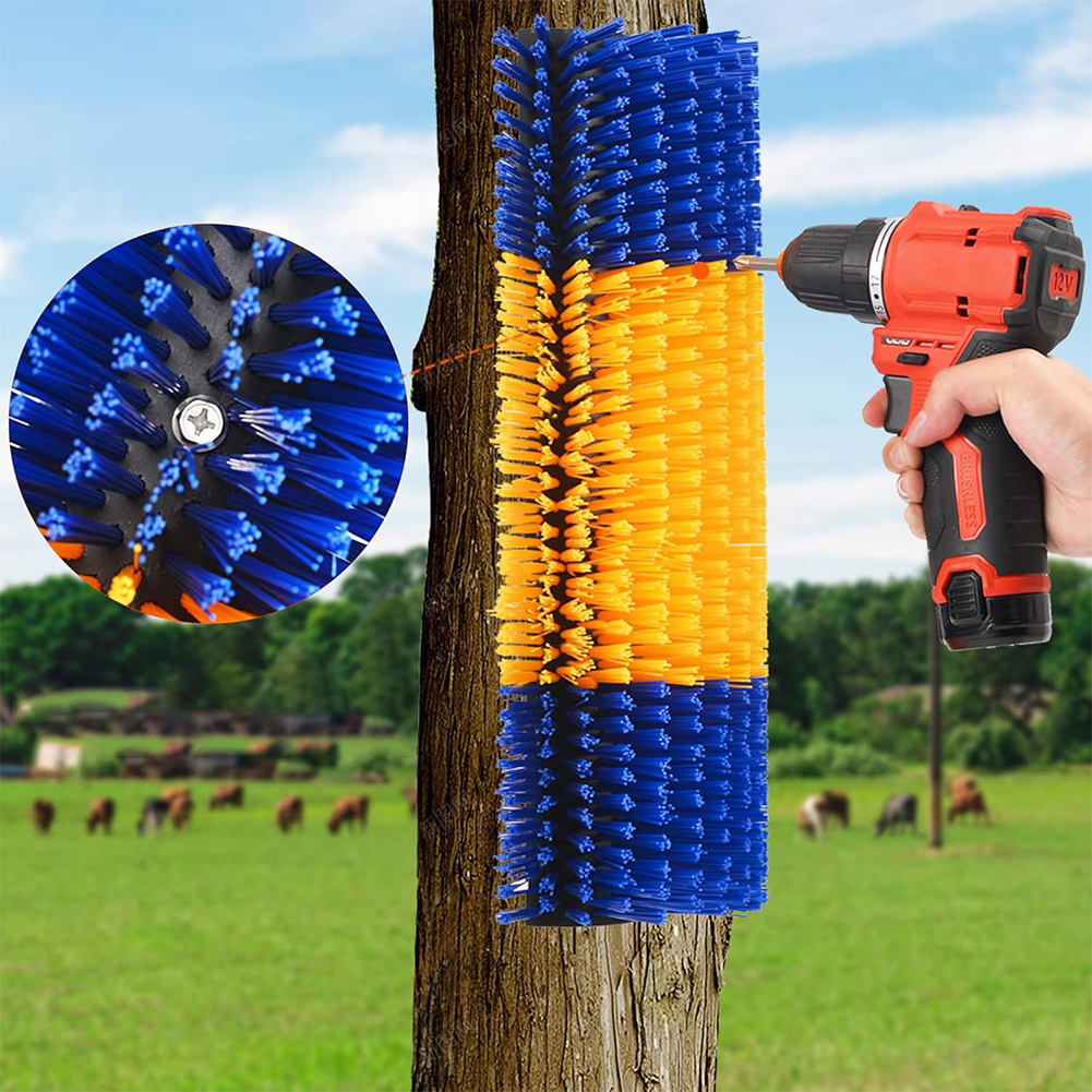 Cattle scratching brush, cattle scratching brush, livestock grooming, horse relief brush, farm animal massage cleaning tool