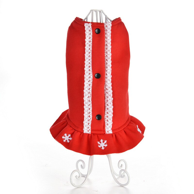 Kerst Hond De Rode Sneeuw Kerst Hond Kleding: Xl